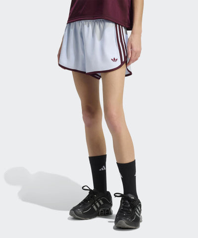 ADIDAS 3-Stripe Sprinter Short Pants - Clear Sky:Maroon