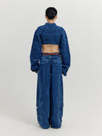 EENK EENK Cargo Denim Pants - Blue
