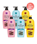 ELASTINE Moisture, Argan, Volume Shampoo/Conditioner 680ml x 2 [Choose 1 of 6 types]