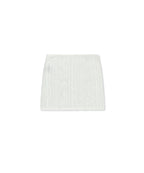 MATIN KIM MATIN KIM MESH LOGO WRAP MINI SKIRT