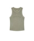 MATIN KIM MATIN KIM Distressed Sleeveless Logo Top