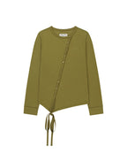 MATIN KIM MATIN KIM T-Shirt Asymmetric Button Closure
