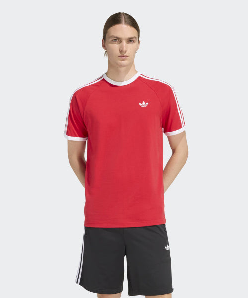 ADIDAS ADIDAS 3-Stripe T-shirt Red