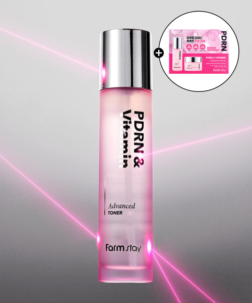 FARMSTAY PDRN & Vitamin Advanced Toner 120ml (+sample kit included)