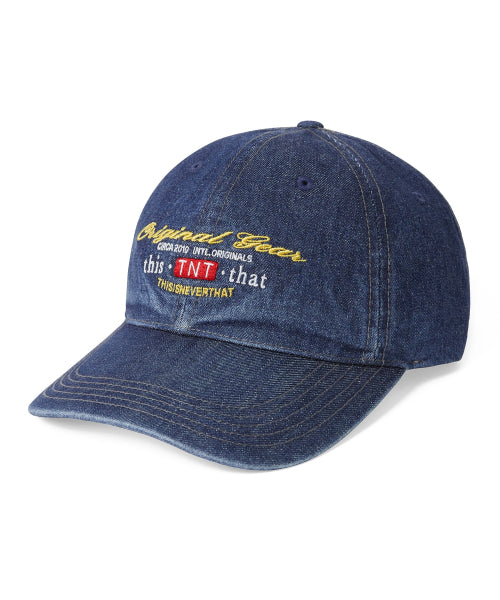 THISISNEVERTHAT THISISNEVERTHAT Original Gear Denim Cap Indigo
