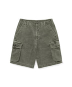 THISISNEVERTHAT THISISNEVERTHAT Overdyed Corduroy Cargo Short Dark Olive