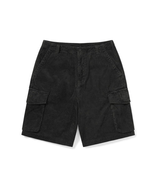 THISISNEVERTHAT THISISNEVERTHAT Overdyed Corduroy Cargo Short Washed Black