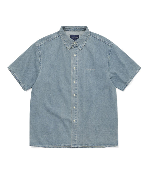 THISISNEVERTHAT THISISNEVERTHAT Washed Denim Shirt Washed Blue