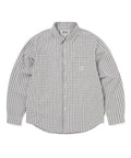 THISISNEVERTHAT THISISNEVERTHAT GD Lightning Bear Check Shirt Off White