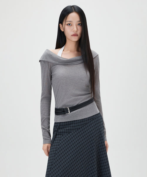 MIXXO MIXXO T-Shirt Neck Modified Long Sleeve C