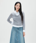 MIXXO MIXXO Cowl Neck Top Shirt