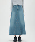 MIXXO MIXXO Flare Long Denim Skirt