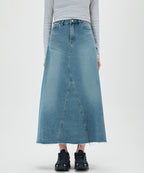MIXXO MIXXO Flare Long Denim Skirt