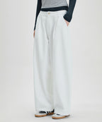 MIXXO MIXXO Balloon Fit One Tuck Cotton Pants