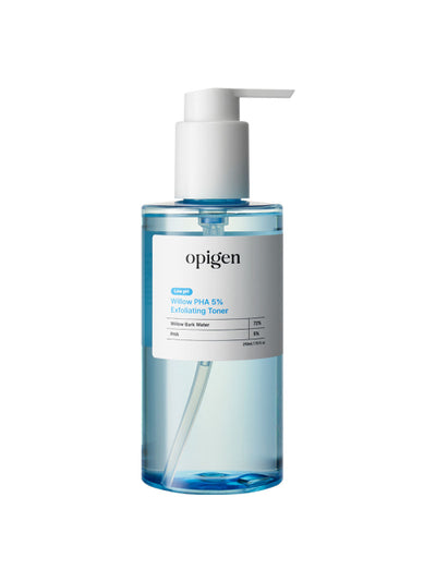 Mildly acidic Willow PHA 5% exfoliating toner