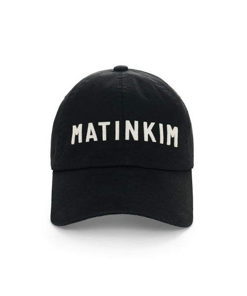 MATIN KIM MATIN KIM Applique Felt Logo Ball Cap