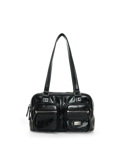 MATIN KIM Double Pocket Brick Shoulder Bag