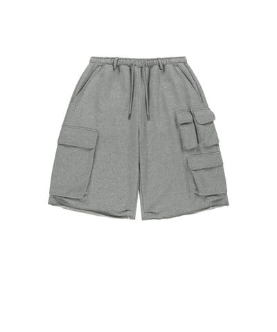 MATIN KIM TERRY UTILITY POCKET BERMUDA PANTS