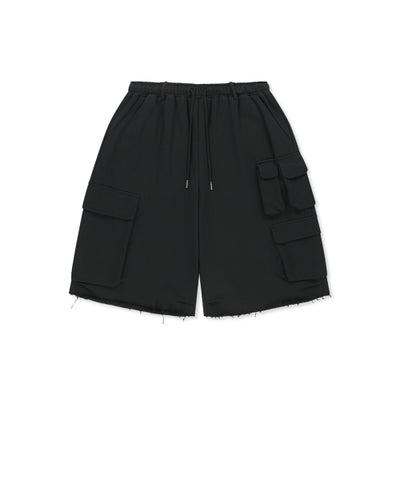 MATIN KIM TERRY UTILITY POCKET BERMUDA PANTS