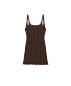 MATIN KIM MATIN KIM Open Back Ribbed Knit Dress