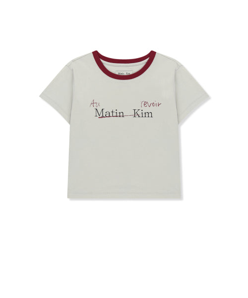 MATIN KIM MATIN KIM T-Shirt Crop Top