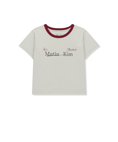 MATIN KIM T-Shirt Crop Top