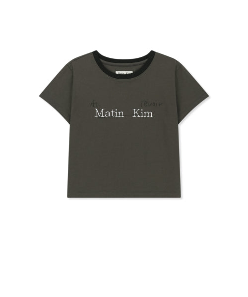 MATIN KIM MATIN KIM T-Shirt Charcoal