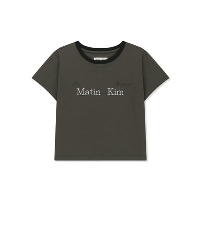 MATIN KIM T-Shirt Charcoal