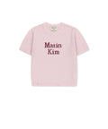 MATIN KIM MATIN KIM Half Sleeve Logo Pullover Women in Pink
