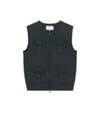 MATIN KIM MATIN KIM Pocket Washed Knit Vest