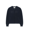 MATIN KIM MATIN KIM Back Logo Jacquard Mesh Knit Zip Up - Size S/M/L