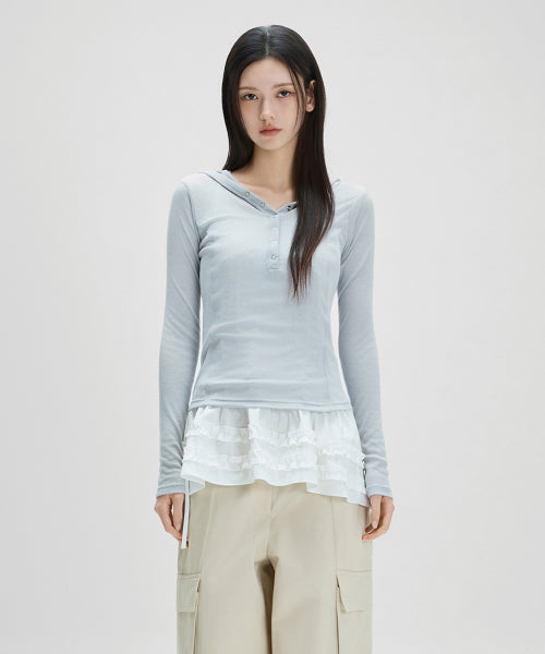MIXXO MIXXO Hoodie Snap Hooded T-Shirt