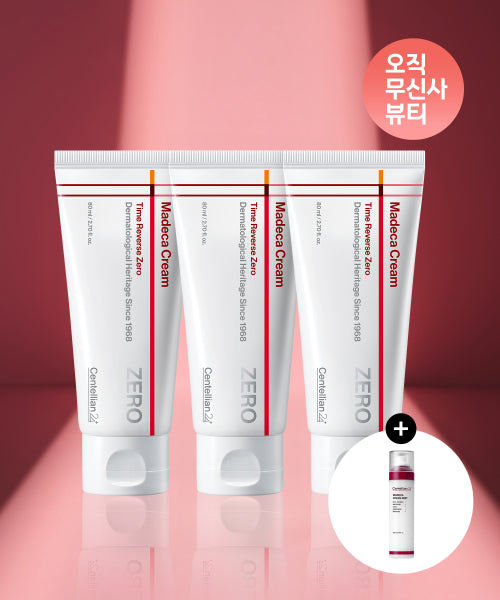 CENTELLIAN24 Madeca Cream Time Reverse Zero 80ml 3pcs + Cream/Soothing Mist (Choose 1)