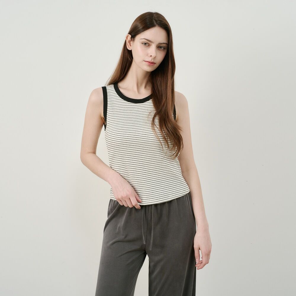 MIND BRIDGE WOMEN [ON][W]Stripe sleeveless top - 4color M1TS32A5