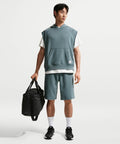 NIKE NIKE Dry Fit Fleece Training Shorts - Mineral Slate