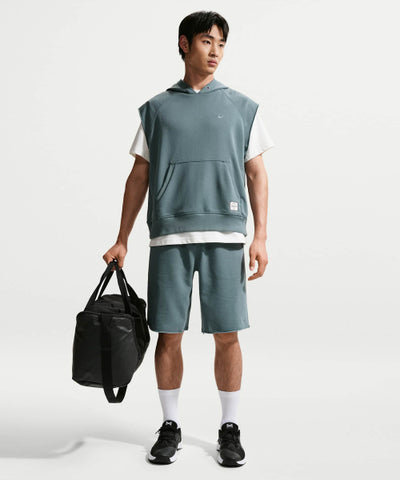 NIKE Dry Fit Fleece Training Shorts - Mineral Slate