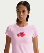 NIKE NIKE T-Shirt Slim Mode Crop W - Pink Foam