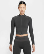 NIKE NIKE Pro Full Zip Training Top W - Dark Smoke Gray