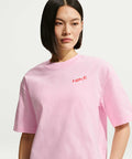 NIKE NIKE T-Shirt Oversized Mid Crop - Pink Foam