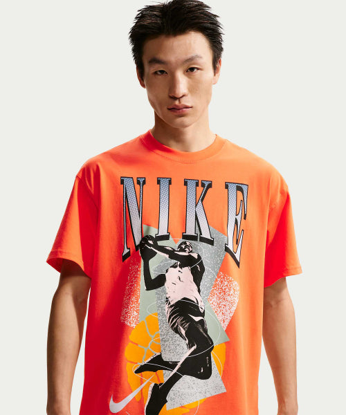 NIKE NIKE Basketball T-Shirt M - Tough Orange
