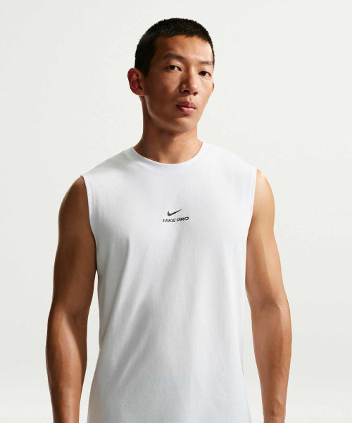 NIKE NIKE Pro Sleeveless Training Top M - White:Black