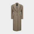 YCH SINGLE-BREASTED ALPACA COAT BEIGE (W24CT1021BE)