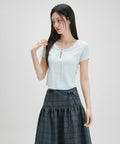 MIXXO MIXXO T-Shirt Lace-up Cut Short Sleeve C