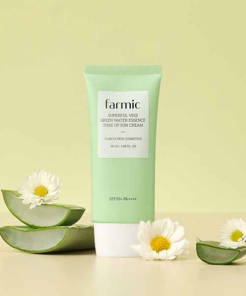 FARMIC FARMIC Superfull Veggie Green Water Essence Tone-Up Sun Cream 50ml
