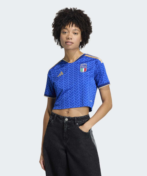 ADIDAS ADIDAS Italy 26 Home Crop Jersey - Bold Blue