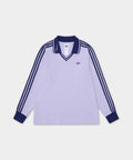 ADIDAS ADIDAS Long Sleeve Polo Shirt - Silver Down