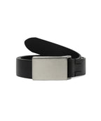 THISISNEVERTHAT THISISNEVERTHAT Flat Buckle Leather Belt Black