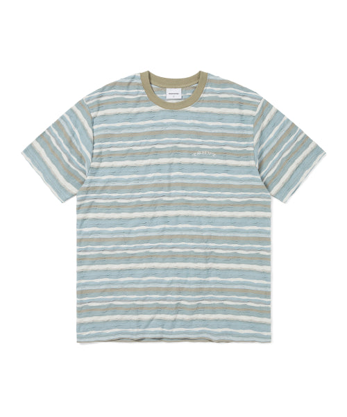 THISISNEVERTHAT THISISNEVERTHAT Wave Jacquard Tee Soft Blue