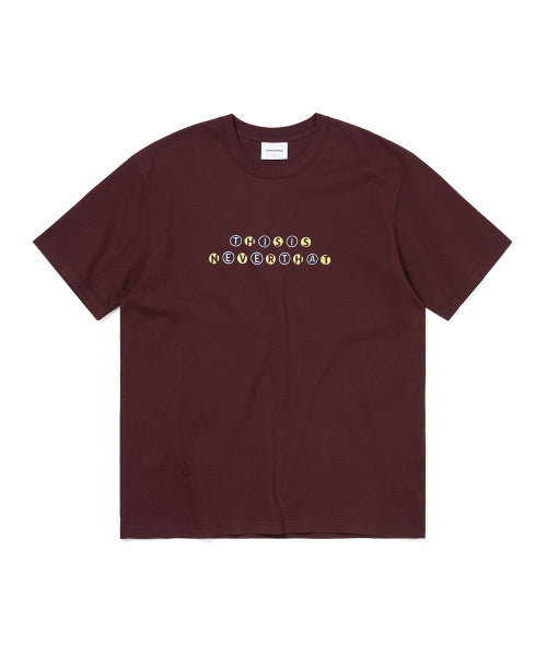 THISISNEVERTHAT THISISNEVERTHAT T-Shirt Burgundy
