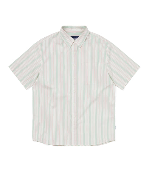 THISISNEVERTHAT THISISNEVERTHAT Striped S/S Shirt Green